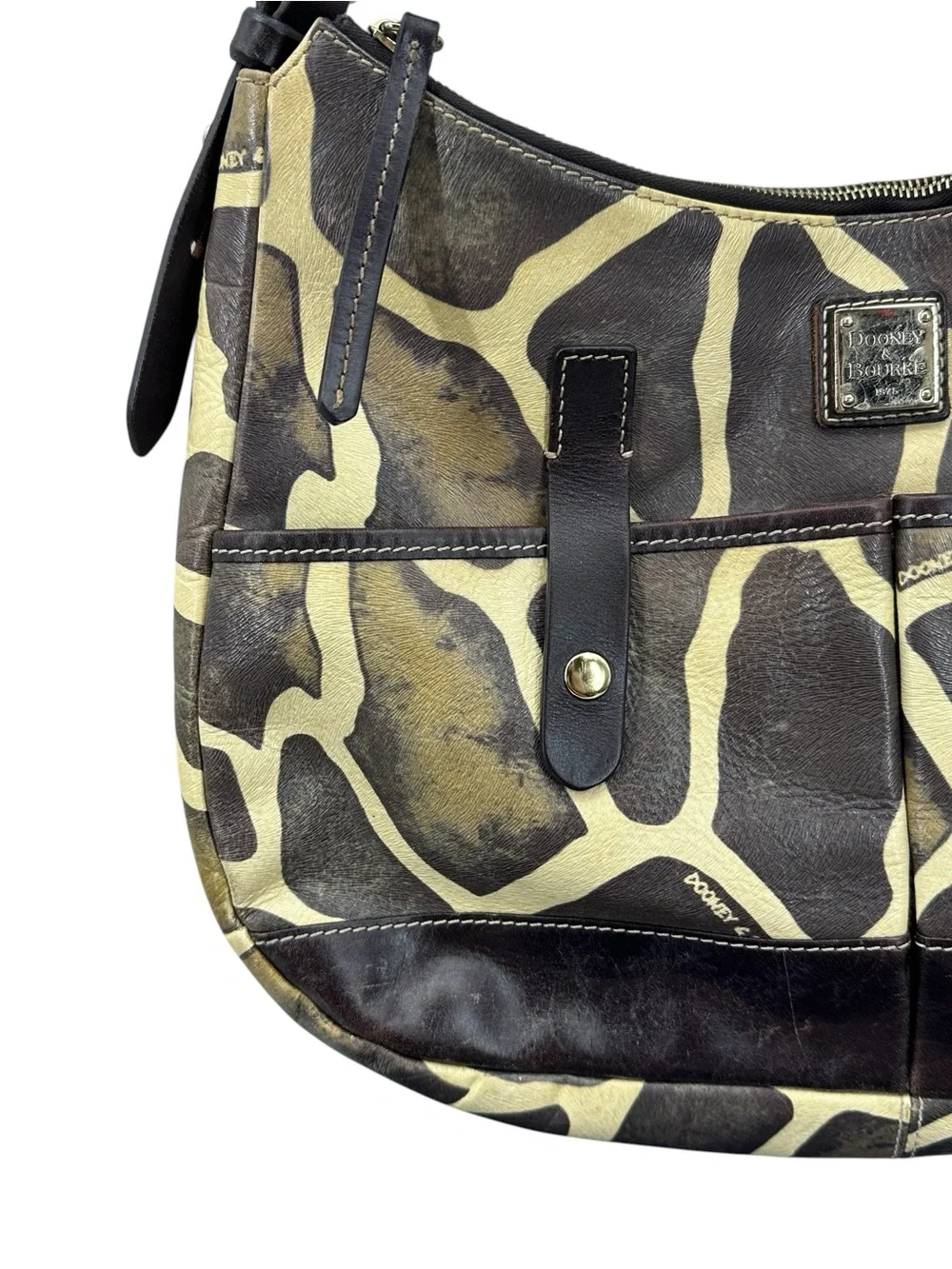 DOONEY AND BOURKE Purse Giraffe Print Handbag Shoulder Bag